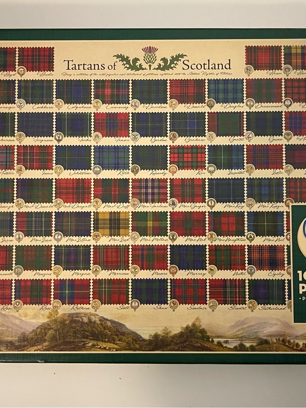Tartans of Scotland 1000pc Jigsaw Puzzle - Multi-Color